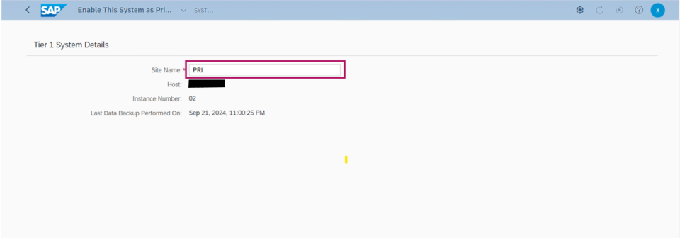 SAP on AWS replication configuration showing SIT system details